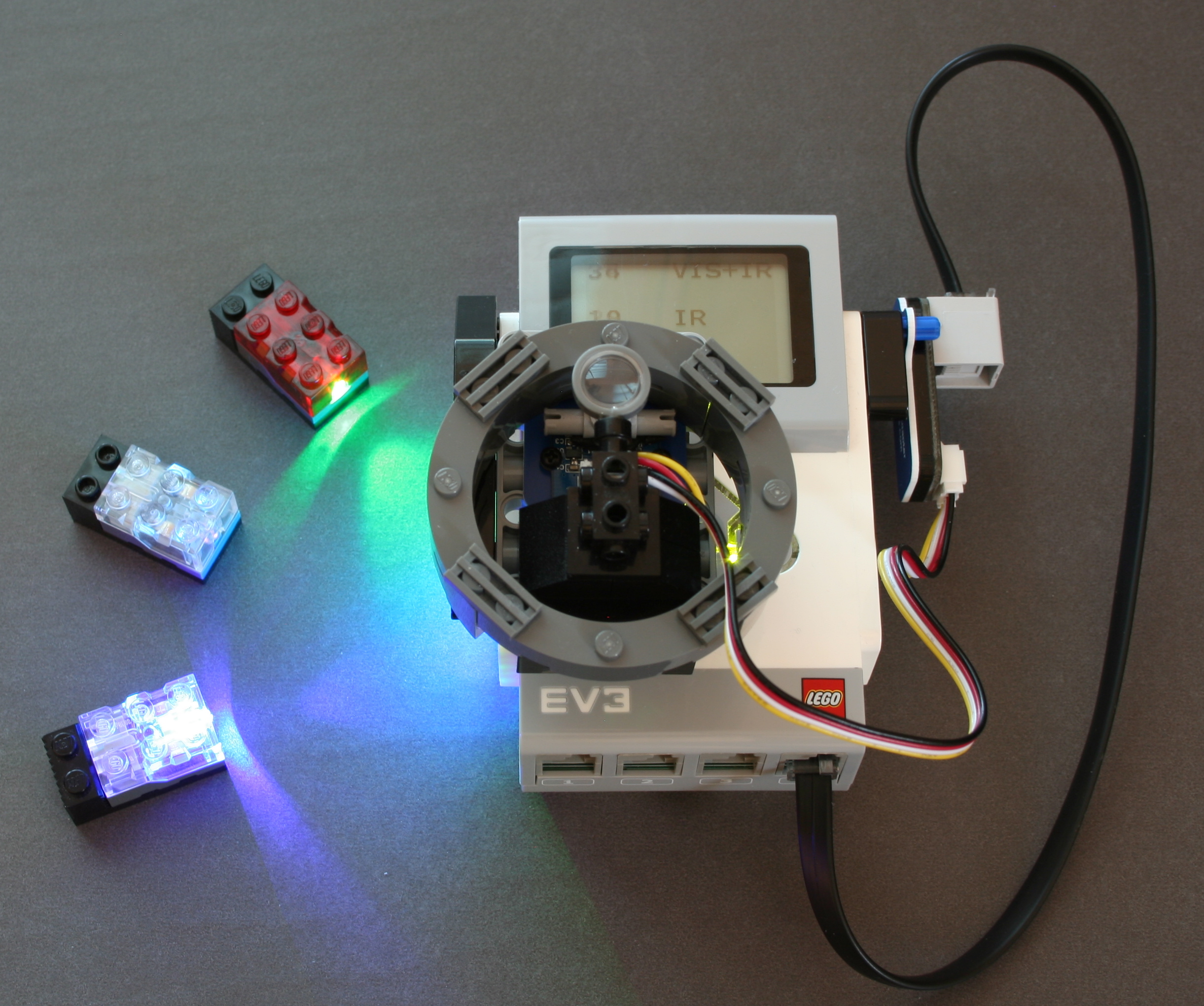 A radiometer is built from a Grove Digital Light Sensor.